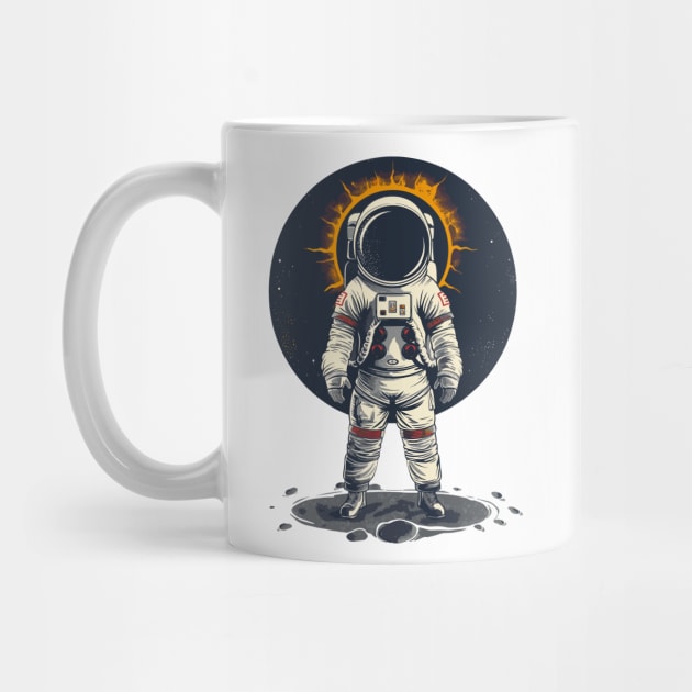 Solar Eclipse Astronaut by Wintrly